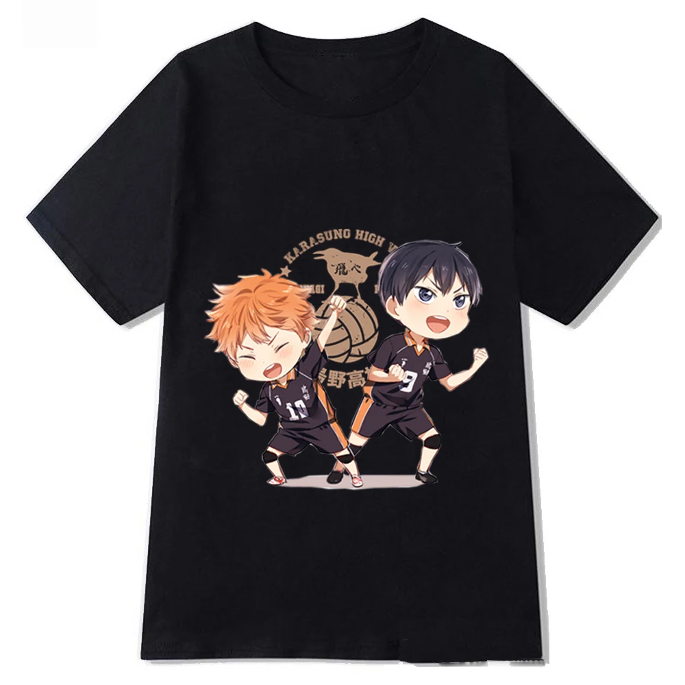 

Футболка с принтом «Да братьев», уличная одежда в стиле Харадзюку С Аниме Haikyuu, летний топ
