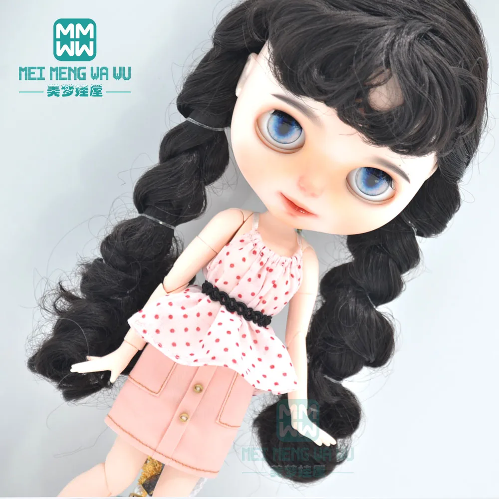 1 шт. модная одежда для кукол Blyth модные рубашки мини-юбки с открытыми плечами Azone