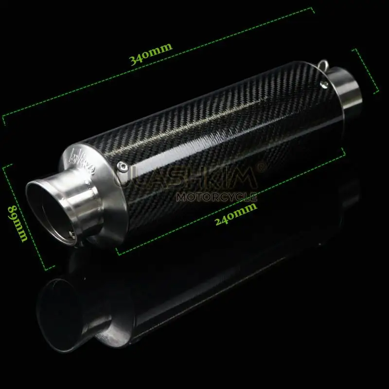 E-MARK Universal Motorcycle Scooter slip on Exhaust Muffle FOR Most | & Systems(Motorcycle)