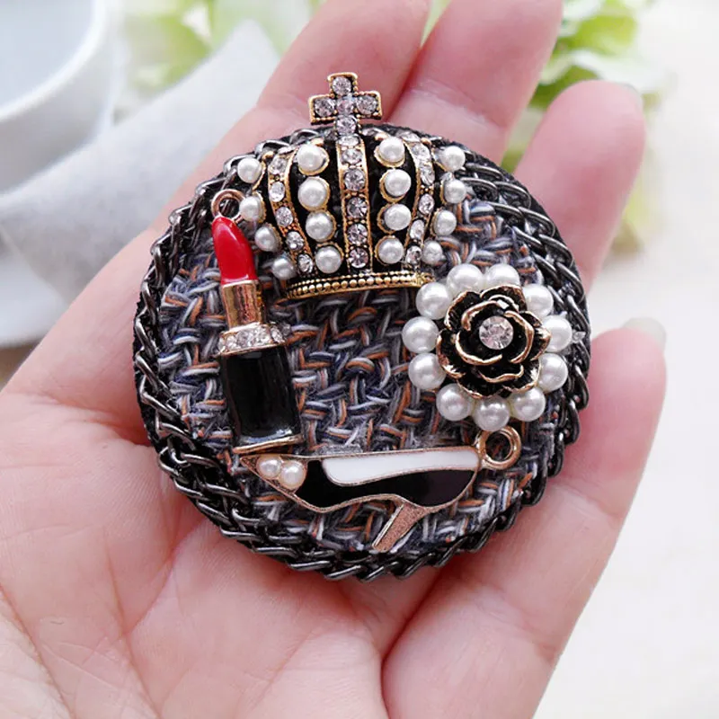 Броши на лацкан с цветами и жемчугом жемчужная брошь бижутерия