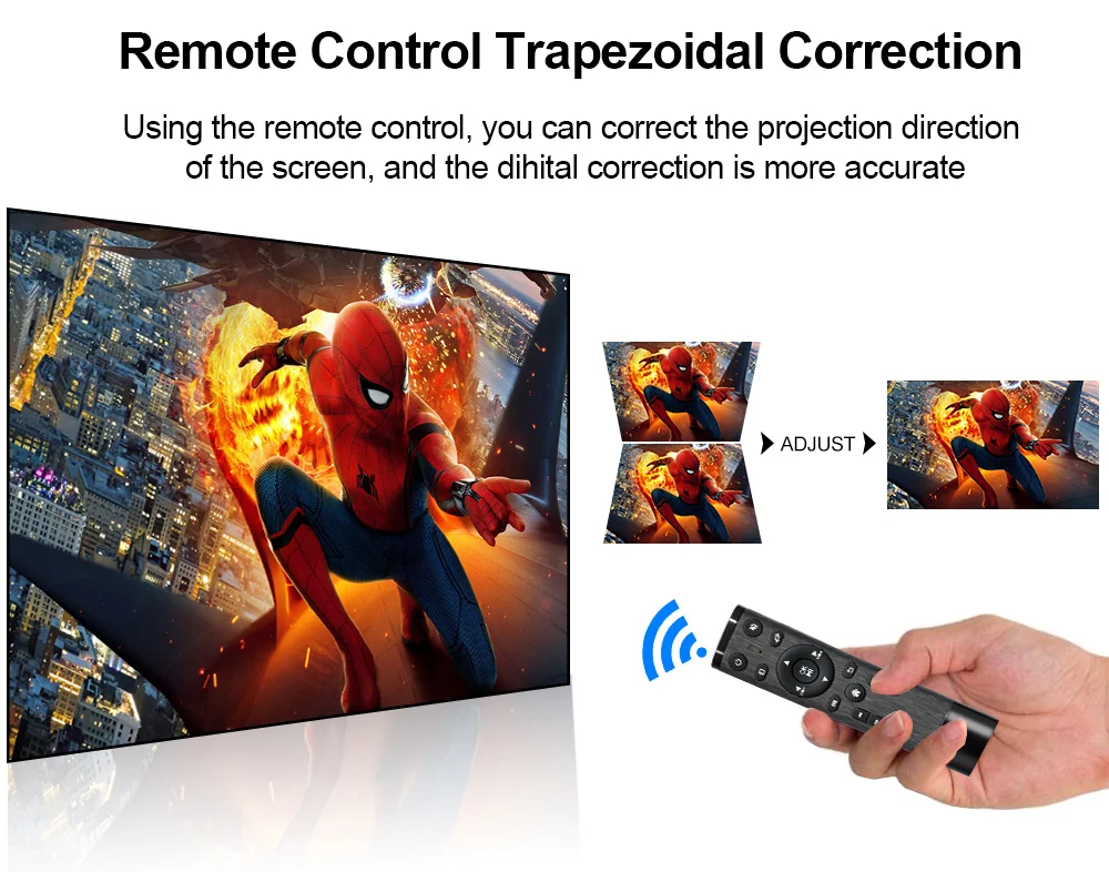 CAIWEI A7/A7AB Android проектор 1080p Full Hd Домашний кинотеатр светодиодный проектор для поддержки 4k портативный мобильный Wifi видео ТВ проектор