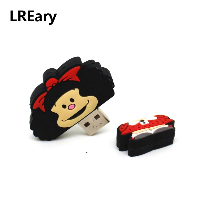С изображением героев мультфильмов для Mafalda флеш-диск USB 2 0 флэш-накопитель 128 ГБ cle