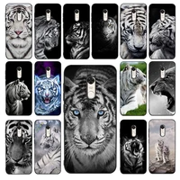 fhnblj white tiger phone case for redmi 5 6 7 8 9 a 5plus k20 4x 6 cover