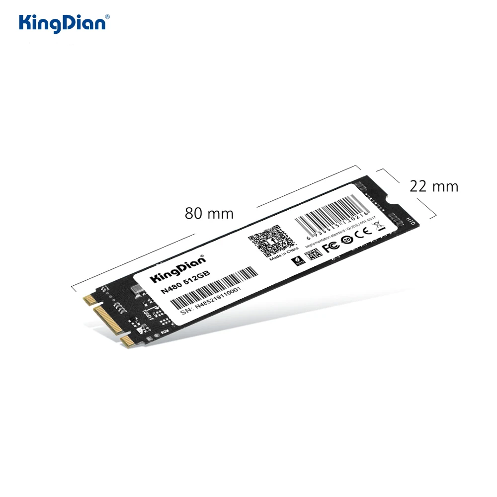 KingDian SSD NGFF 512 ГБ M.2 2280 мм Внутренний твердотельный накопитель жесткий диск с