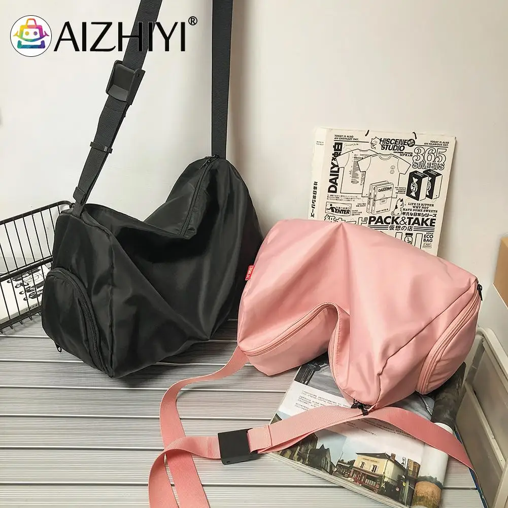 

Fashion Women Men Solid Color Crossbody Shoulder Messenger Bag Casual Large Capacity Handbags