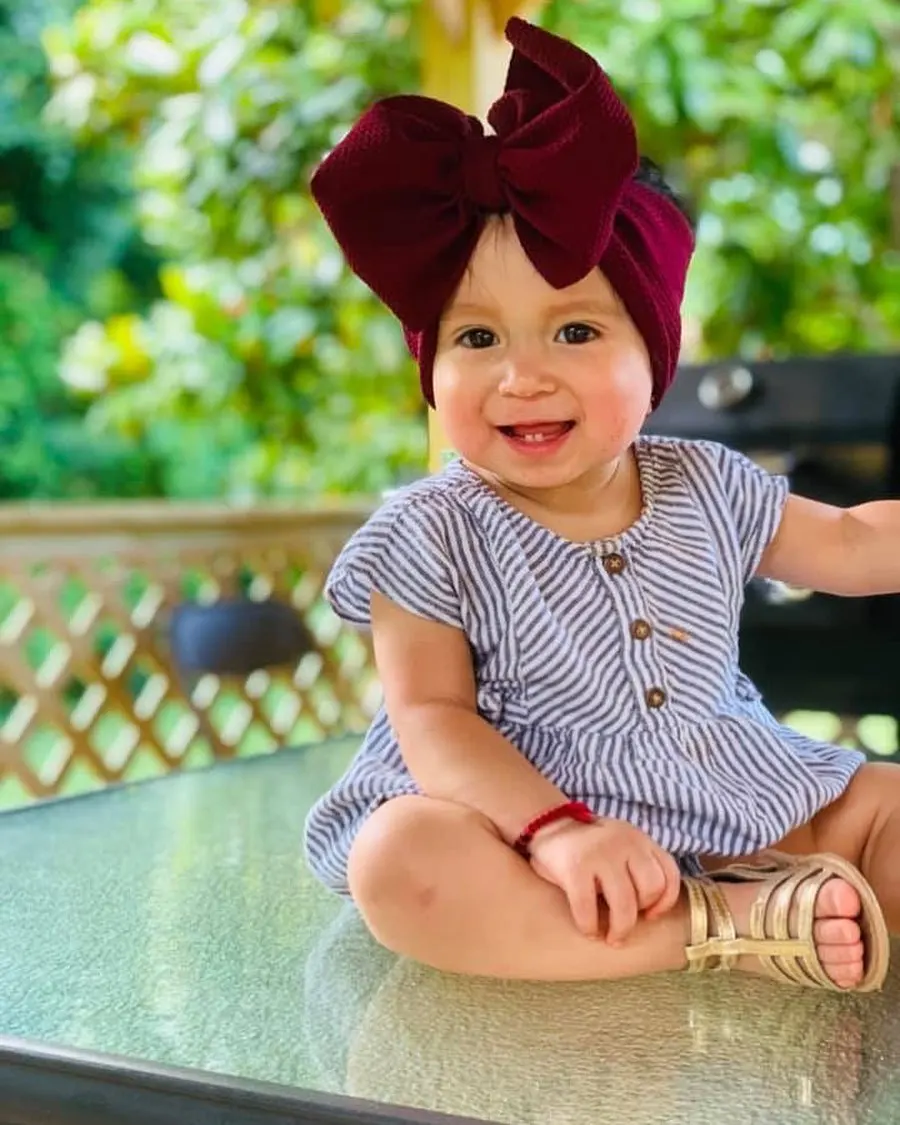 Детская повязка на голову/тюрбан/бантик Bebe Fille голову для маленьких девочек