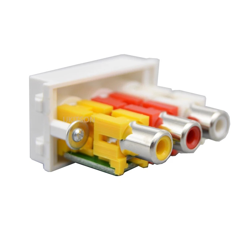 Гнездо 3RCA AV аудио видео слот композитный разъем RCA Слоты модуль для DVD PS VCR камеры