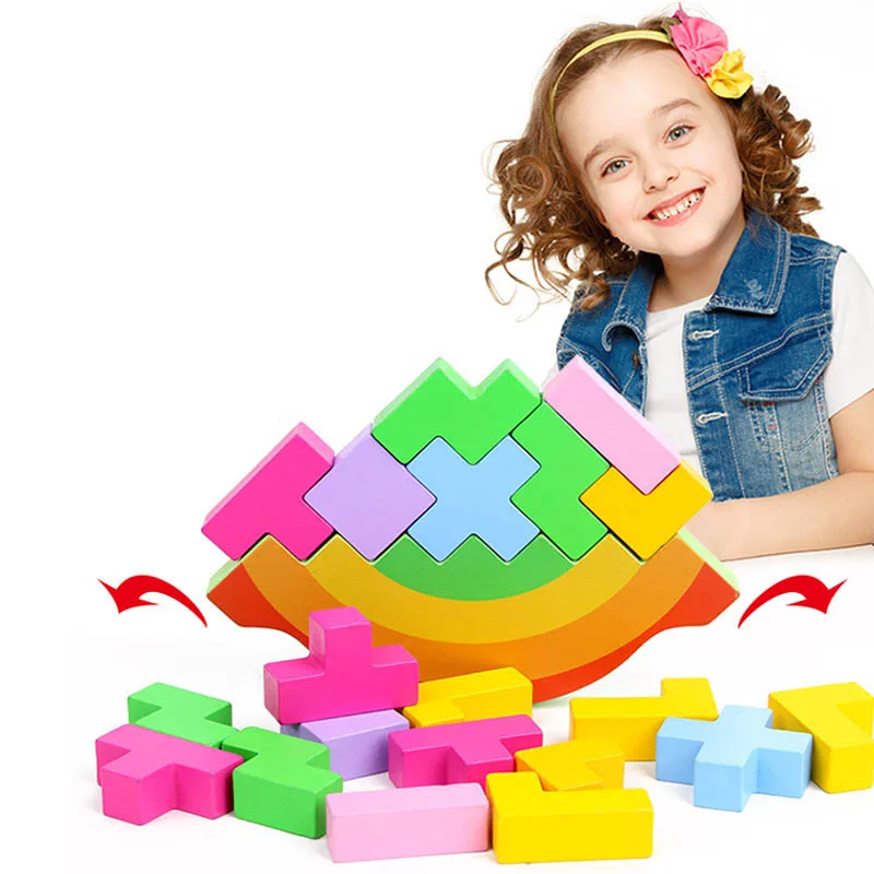 Радуга балансирующая основа обучающая игрушка для малышей Монтессори