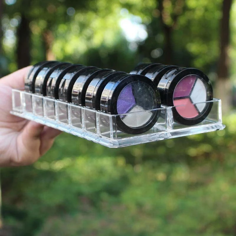 

Transparent Acrylic 16 Grid Eyeshadow Powder Blush Lipstick Storage Box Cosmetic Storage Box Display Storage Box