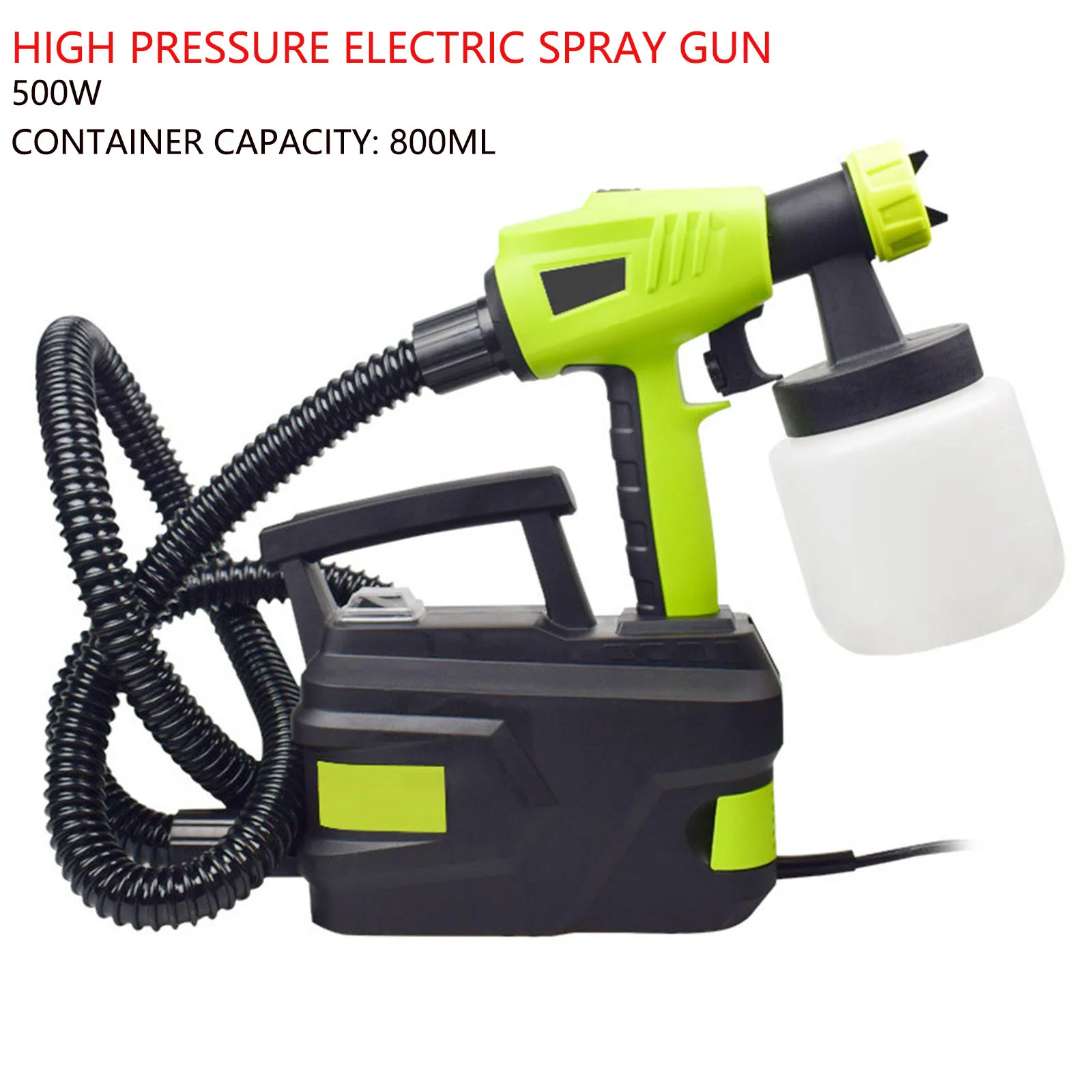 

Лидер продаж 500 Вт 800 мл высокое Давление Электрический Краски пистолет-распылитель Портативный Краски Эмульсия бытовые чистящие средства ...