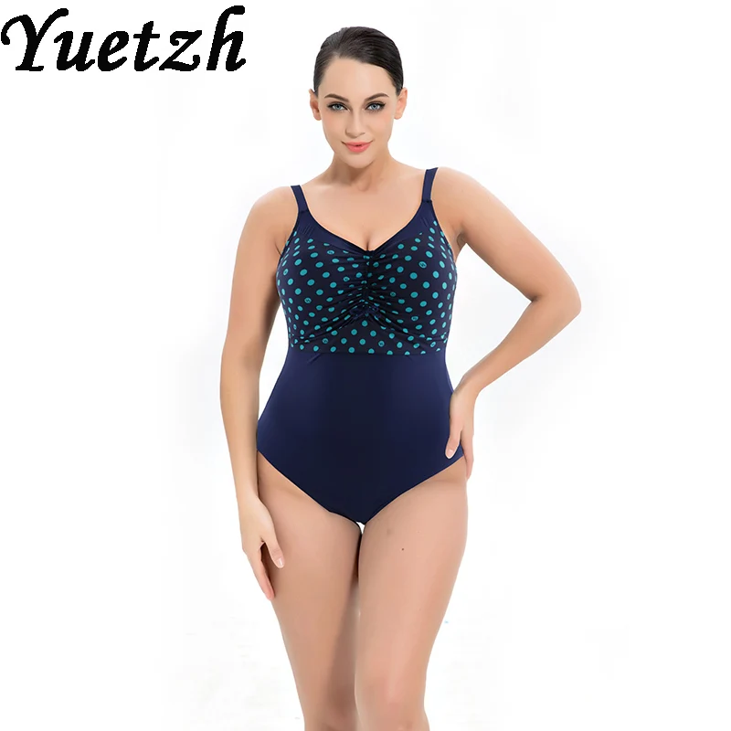 Женский купальник большого размера плюс слитный пуш ап русская пляжная одежда