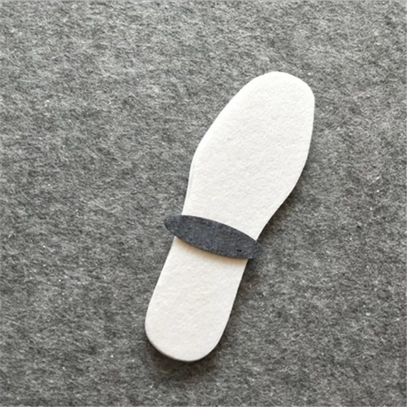 Унисекс ватные подушечки шерстяной войлок 1 пара зимние толстые мягкие теплые