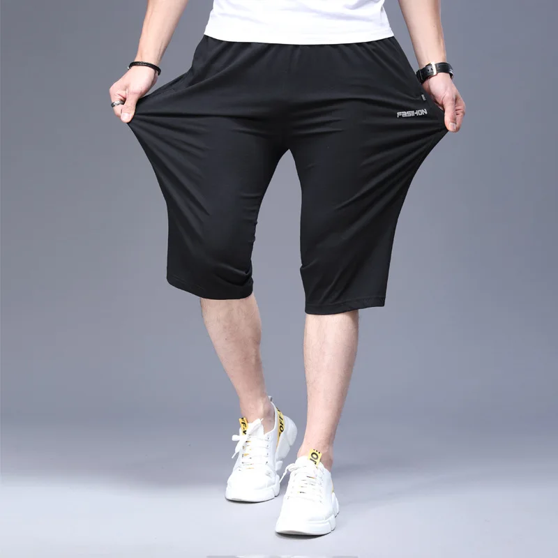

New solid color men's shorts Capris