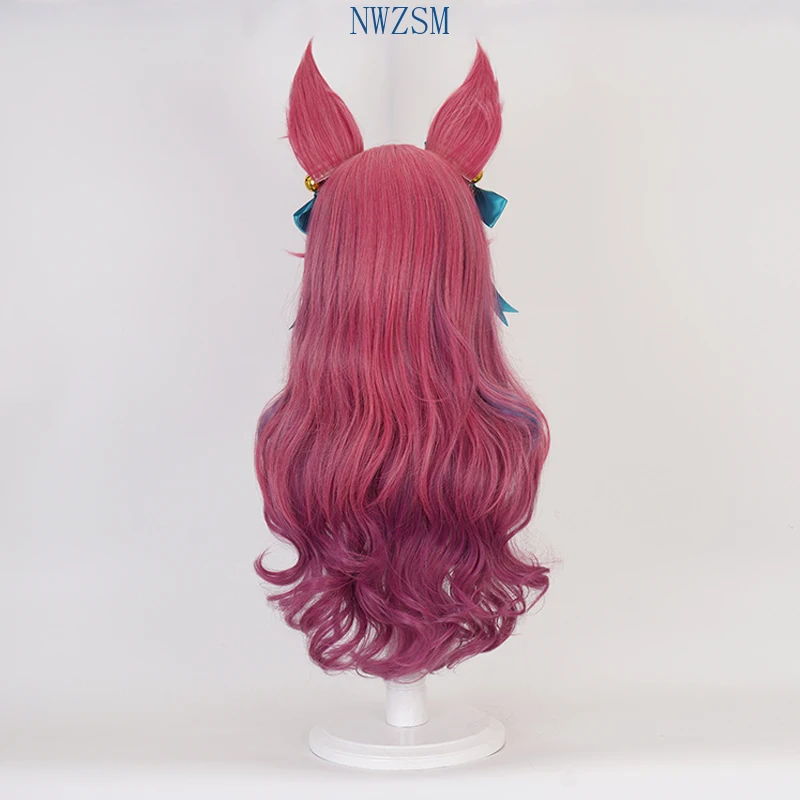 

Game Ahri Cosplay Costume LOL Ahri Spirit Blossom Wigs The Nine-Tailed Fox Costume Halloween Woman Dress Game Uniform Set