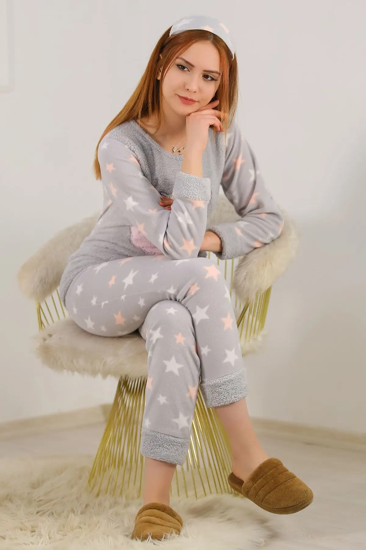 

Fleece Plush Suit Gray
