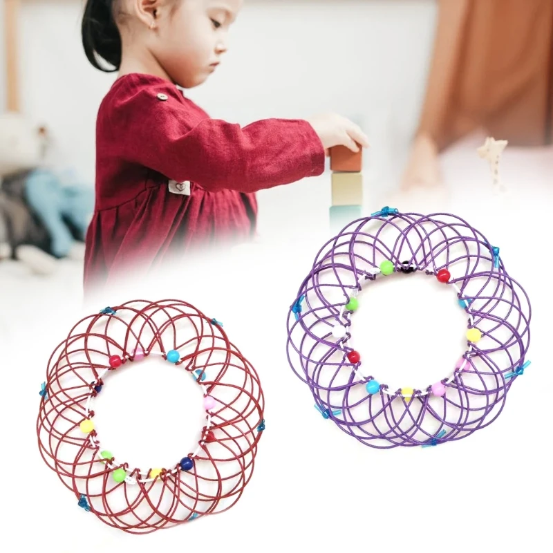 

Антистрессовая игрушка для взрослых и детей, игрушки для снятия стресса с мандалой, различные корзины для цветов, смягченное стальное кольц...