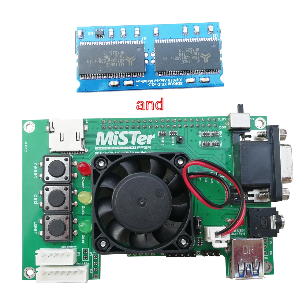 Новая версия полноразмерной игровой консоли мистер ПЛИС sdram io PCB аппаратная