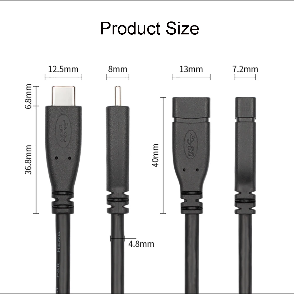 USB 3 1 Type C кабель удлинитель на гнездовой разъем адаптер совместимый 2 0 USB|Кабели USB|