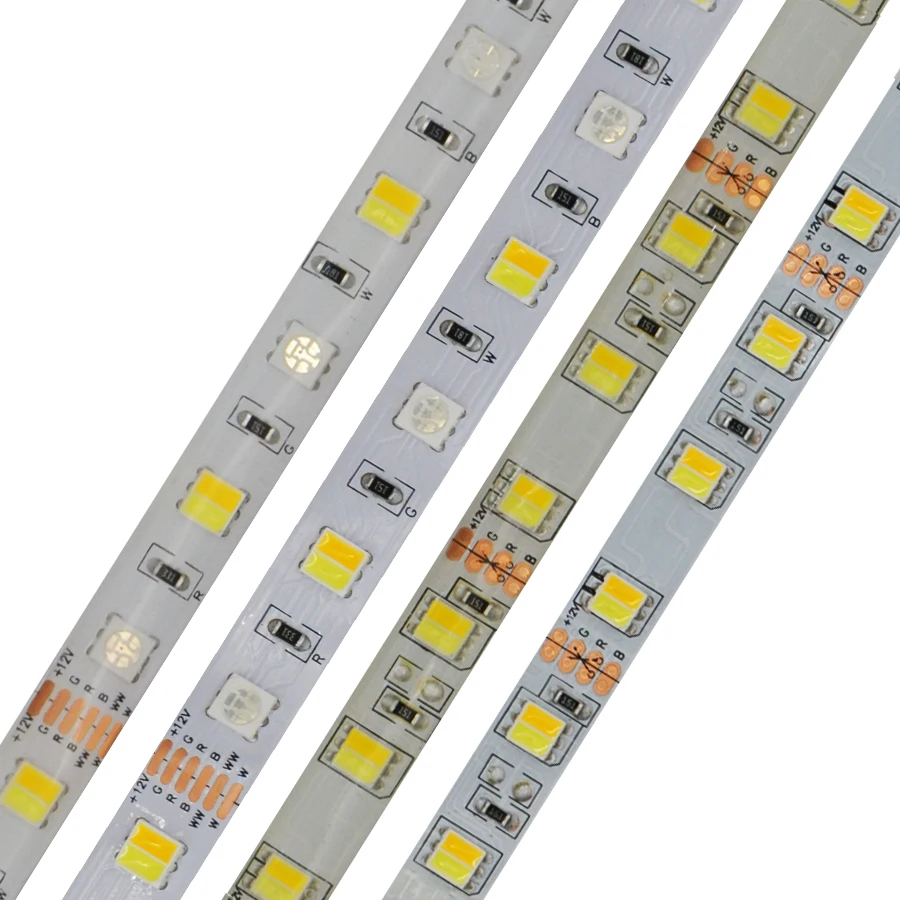 5 м 12 в 24 в 5050 SMD СВЕТОДИОДНЫЙ Красочный свет полосы RGBCCT CCT Гибкая термостойкая гостиная спальня потолочный светодиодный светильник полоса
