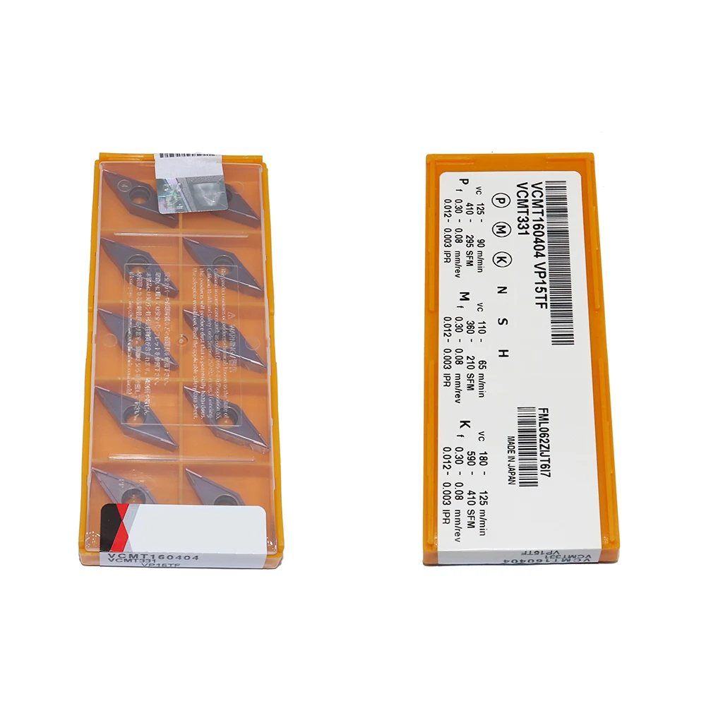 

10PCS VCMT160404 VP15TF Internal Turning Carbide Inserts High Quality CNC Mechanical Lathe Tool Accessories For SVVCN Toolholder