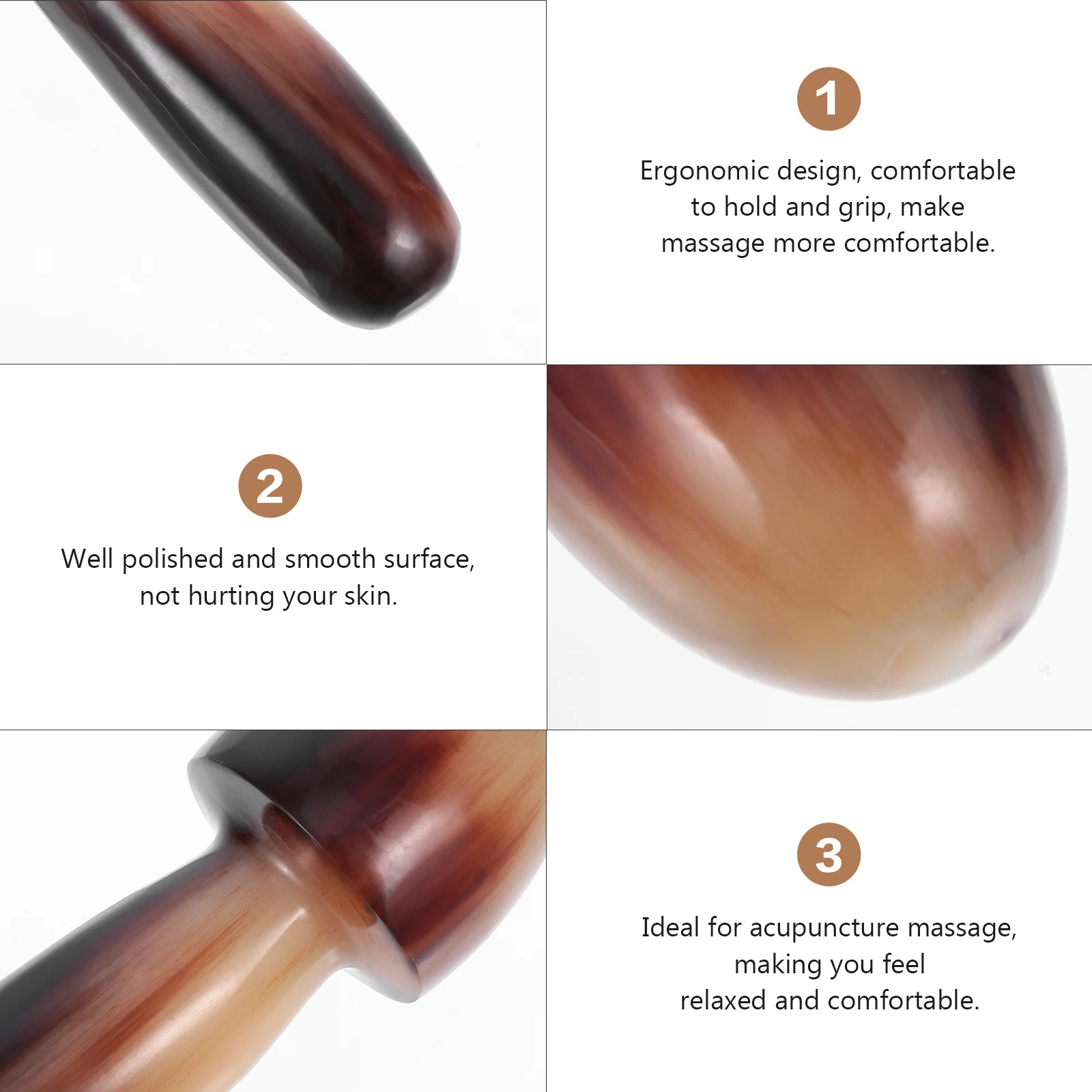 1 шт. с цифрами и рожками на капюшоне Массажная палка выскабливание массажный