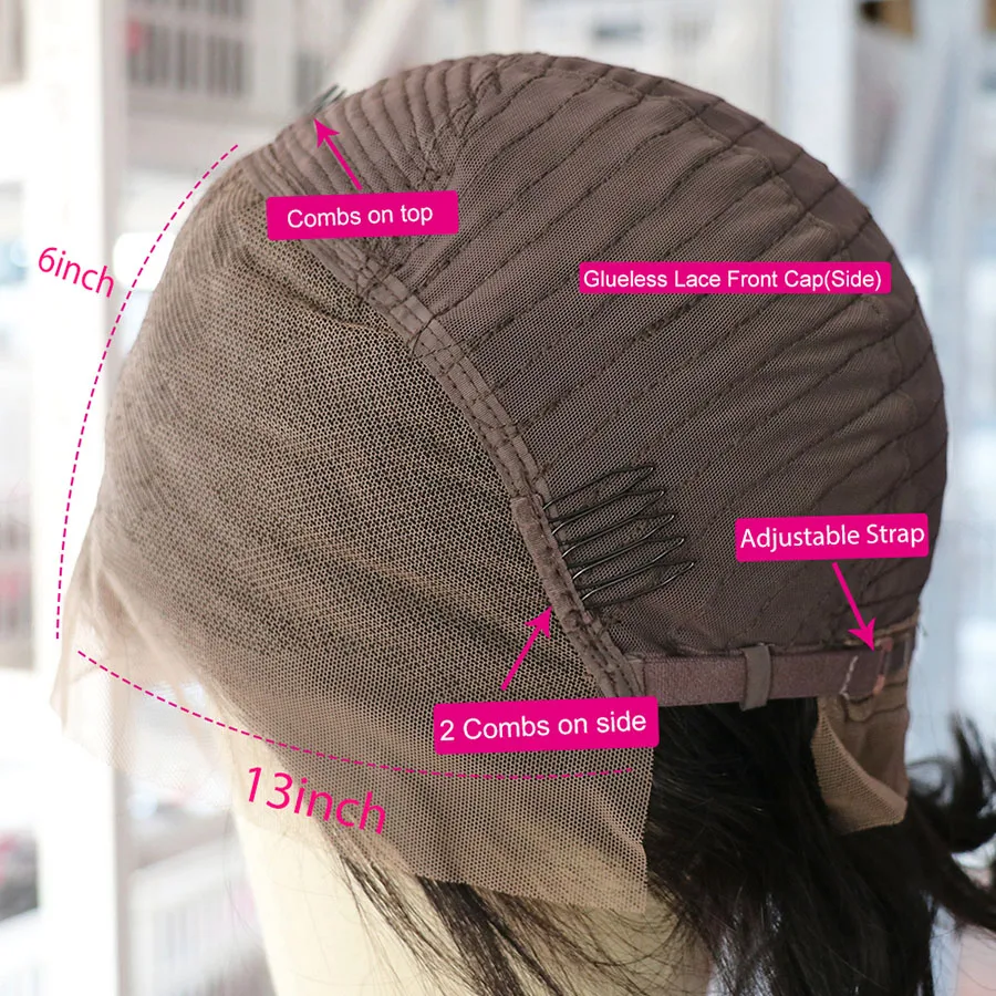 13х4 прямые парики из натуральных волос на кружеве для черных женщин Perruque Cheveux Humain