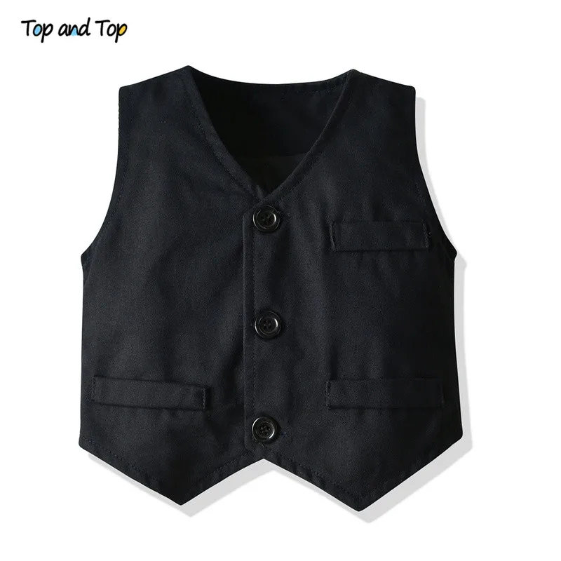 Комплект одежды для мальчиков рубашка с длинным рукавом галстук-бабочка жилет и