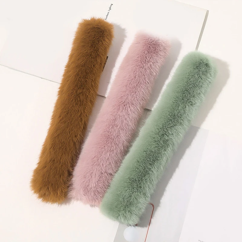 2021 зимняя теплая мягкая плюшевая резинка для женщин волшебная пучка эластичные