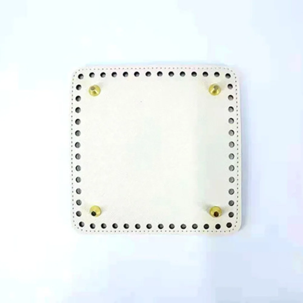 

Rectangular Pattern Diy Woven Bag Bottom Hand Woven Bag Accessories High Quality Leather Bag Bottom Bag Base Plate Square 15cm