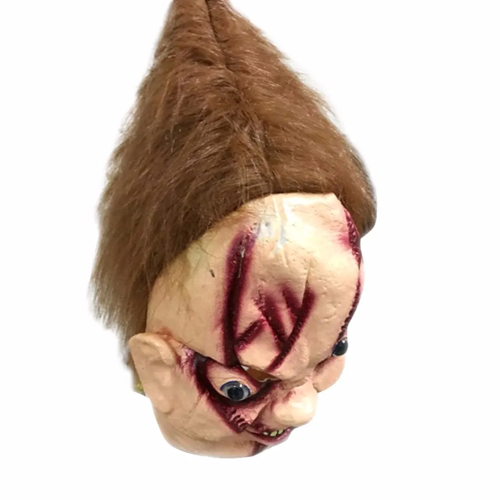 Костюм на Хэллоуин маска для косплея аксессуары смешной лысый комплект с большой