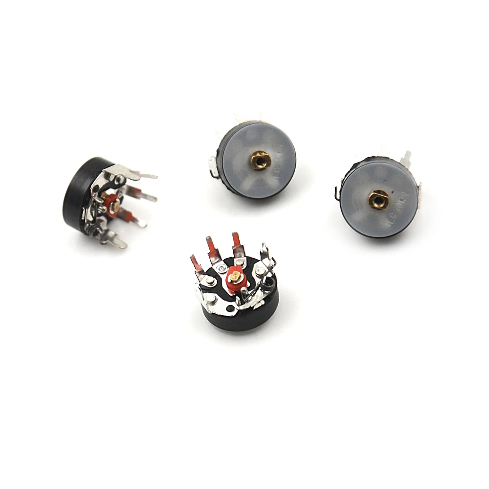 

10/20PCS Straight Angle Radio Potentiometer RV12MM B503 B50K Power Amplifier Volume Potentiometer With Switch 12mm