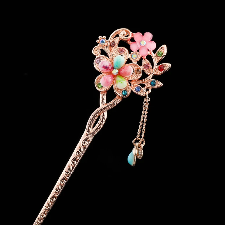 

Retro Simple Style Headdress Curly Hair Female Hanfu Costume Accessories Elegant and Classic