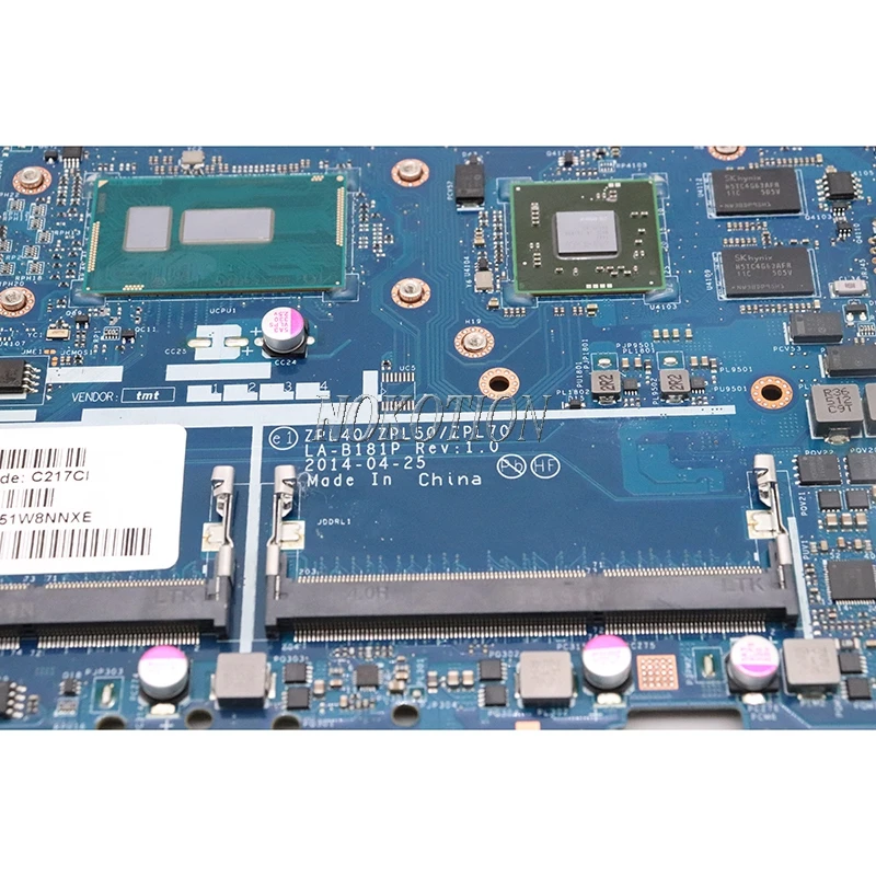 ZPL40/ZPL50/ZPL70 LA-B181P Rev: 1,0 для hp ProBook 440 G2 Материнская плата ноутбука 768078-001 i7-4510U материнская плата