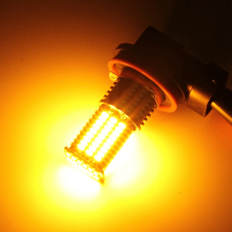 2 шт. светодиодный туман светильник лампы DRL 3200 люмен супер яркий 84 SMD 12V 24V H8 H9 H11