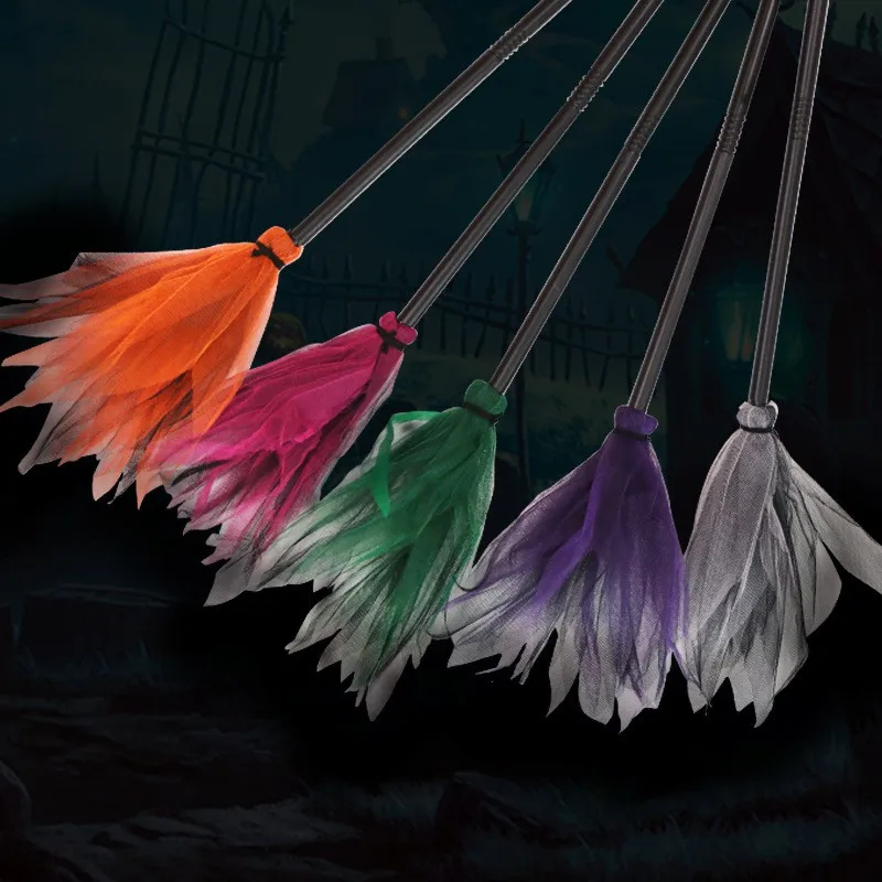 Хэллоуин ведьма метла для Косплей Костюм волшебника вечерние реквизит гладкий и