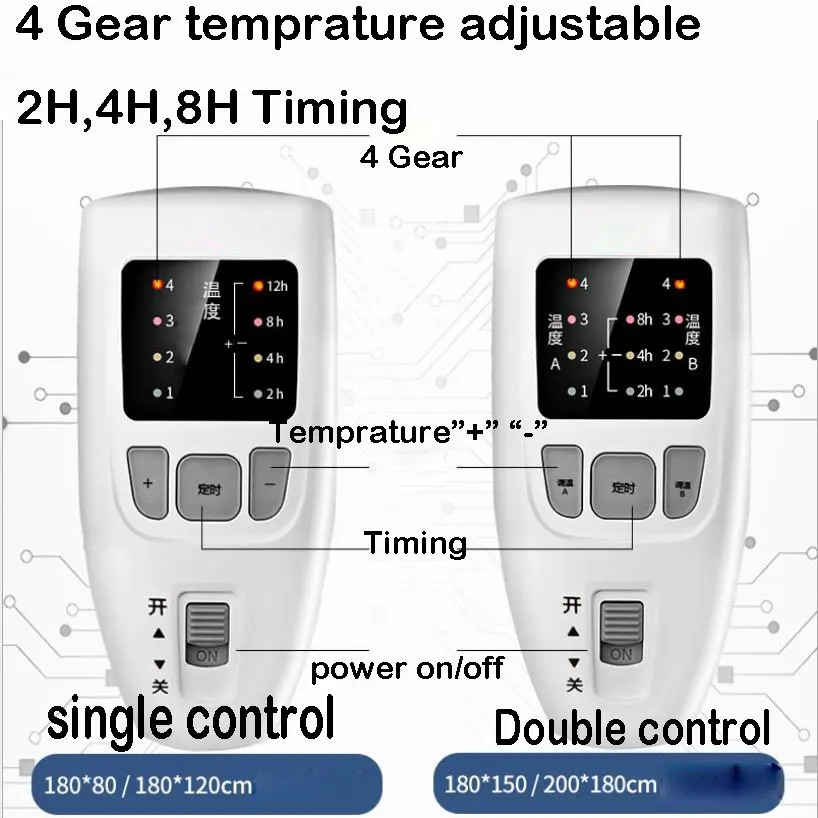 Высококачественное теплое электрическое бархатное одеяло 220 В с подогревом 4