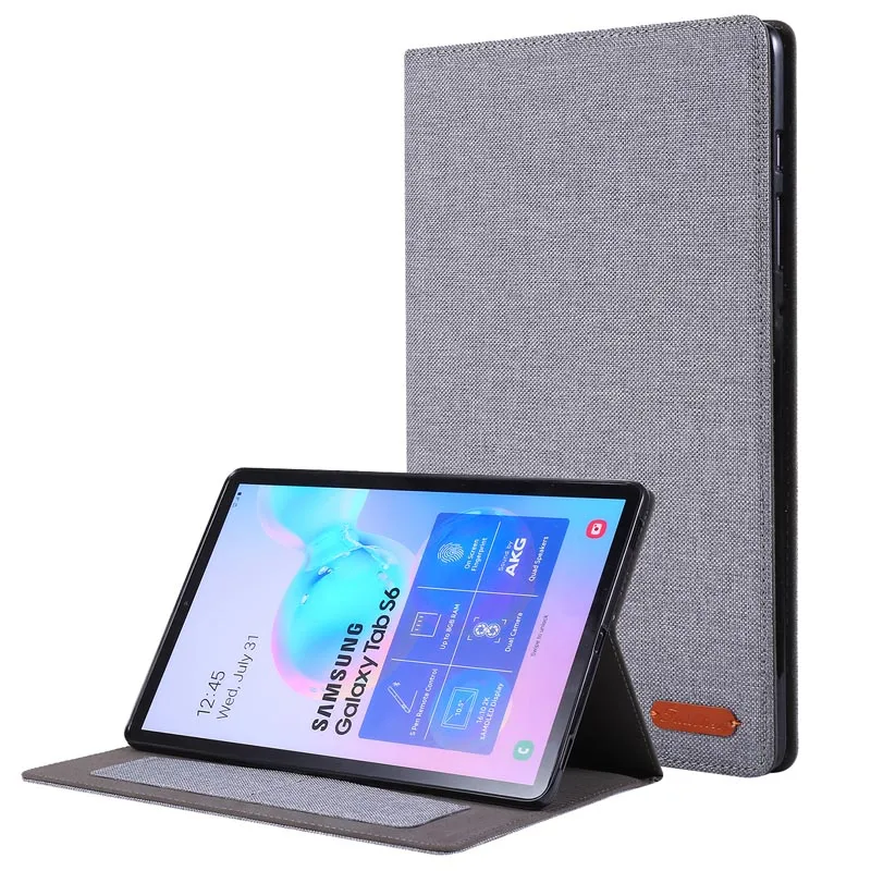 

Cloth pattern book style tablet case For Samsung Galaxy Tab S6 10.5 2019 SM-T860 SM-T865 10.5" Stand Cover with Card slots