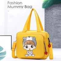 fashion portable dual purpose waterproof mother baby bag portable one shoulder small bag multi functional leisure bag mommy bag