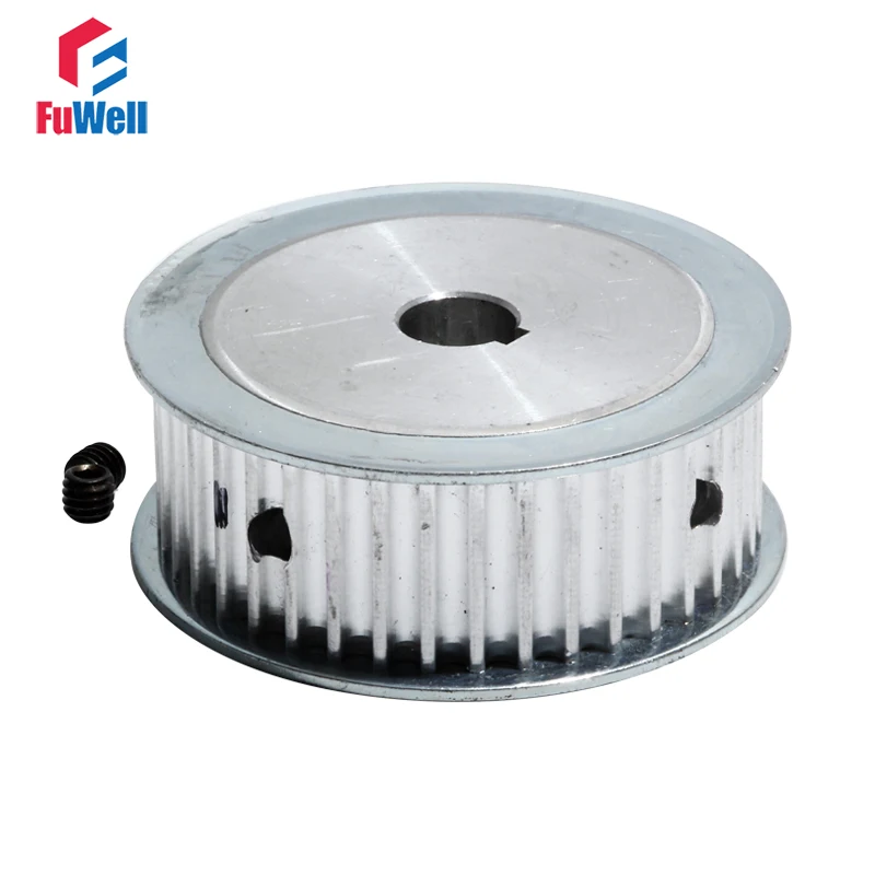 5M-40T HTD Timing Pulley 21mm Belt Width Gear Belt Pulley Keyway Type 40Teeth 10/12/12.7/14/15/20mm Bore Synchronous Pulley