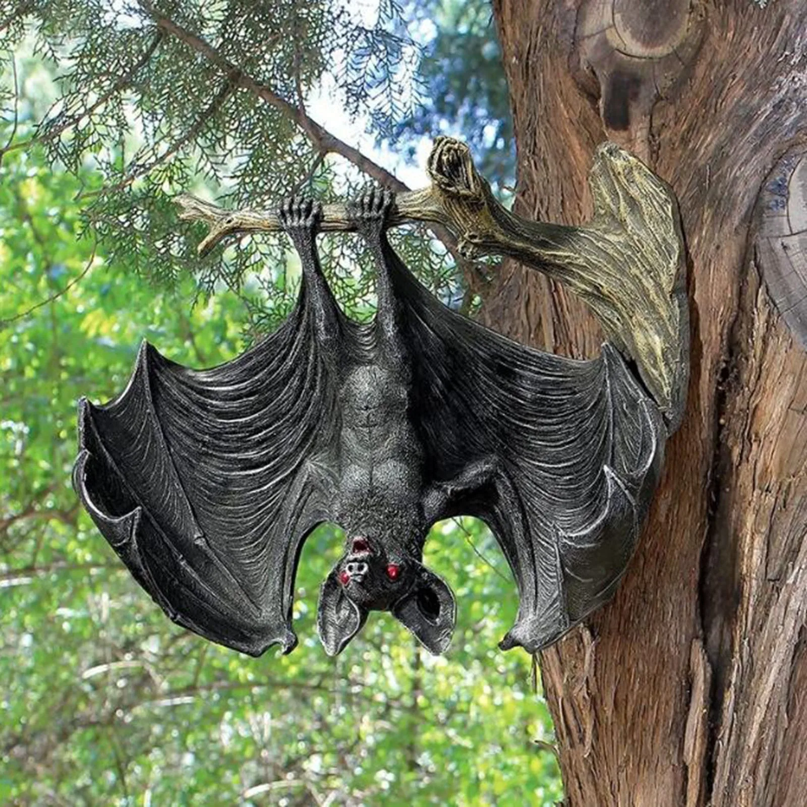 

1 Pc Anime Bat Statue Decoration Funny Black Bat Home Outdoor Decoration Pendant Ornaments Landscape Doll Garden Statues #3