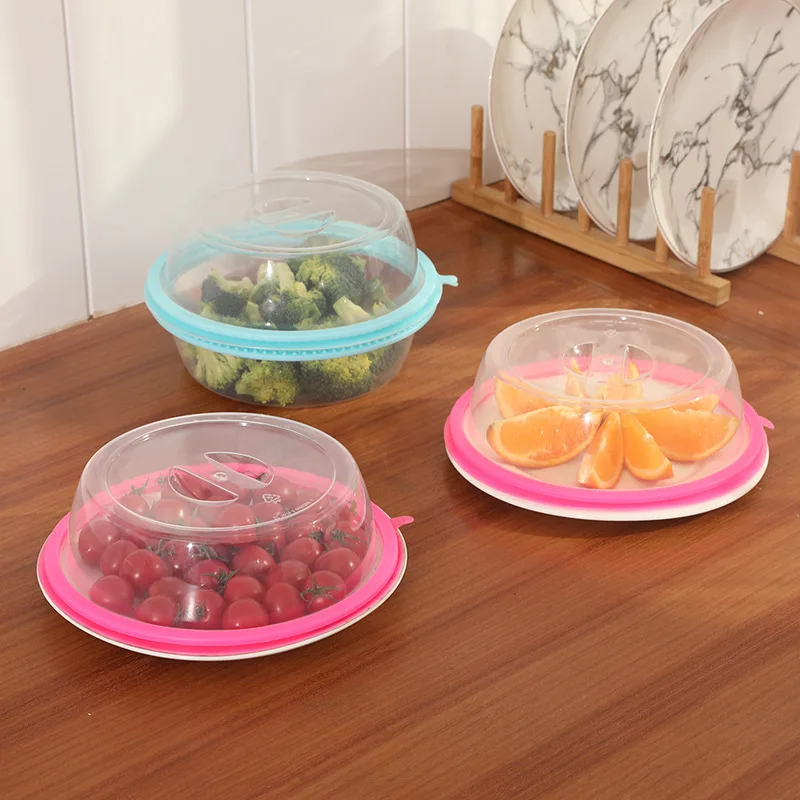 

4 PCS Dish Cover Dustproof Bowl Cover Microwave Silicone Elastic Multifunctional Stackable Cover Kitchen Accessories