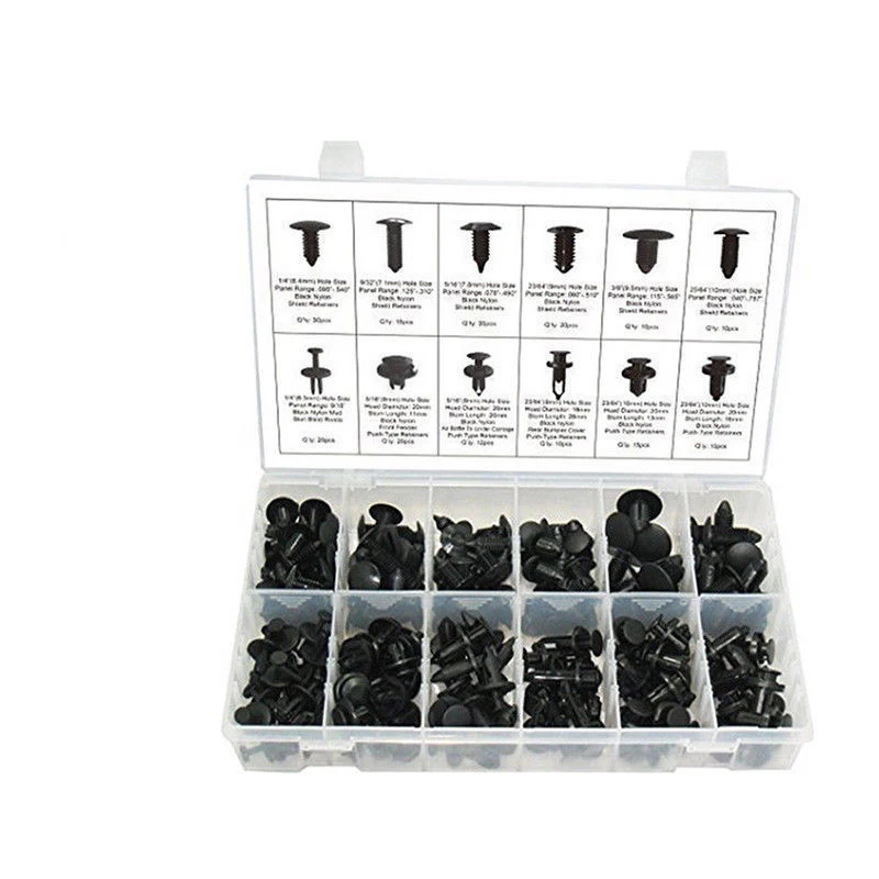 192 шт. 12 типов заклепок для стайлинга автомобиля зажимы крепления отделка