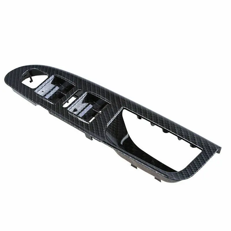 Carbon Fiber Look Master Window Door Switch Panel Trim Bezel for 2006-2010 Passat B6 3C1867171