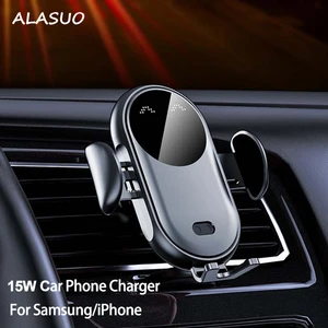 15w qi wireless car charger auto infrared sensor fast charger for iphone xr x xs xs max 2020 new version car phone holder ce cc free global shipping