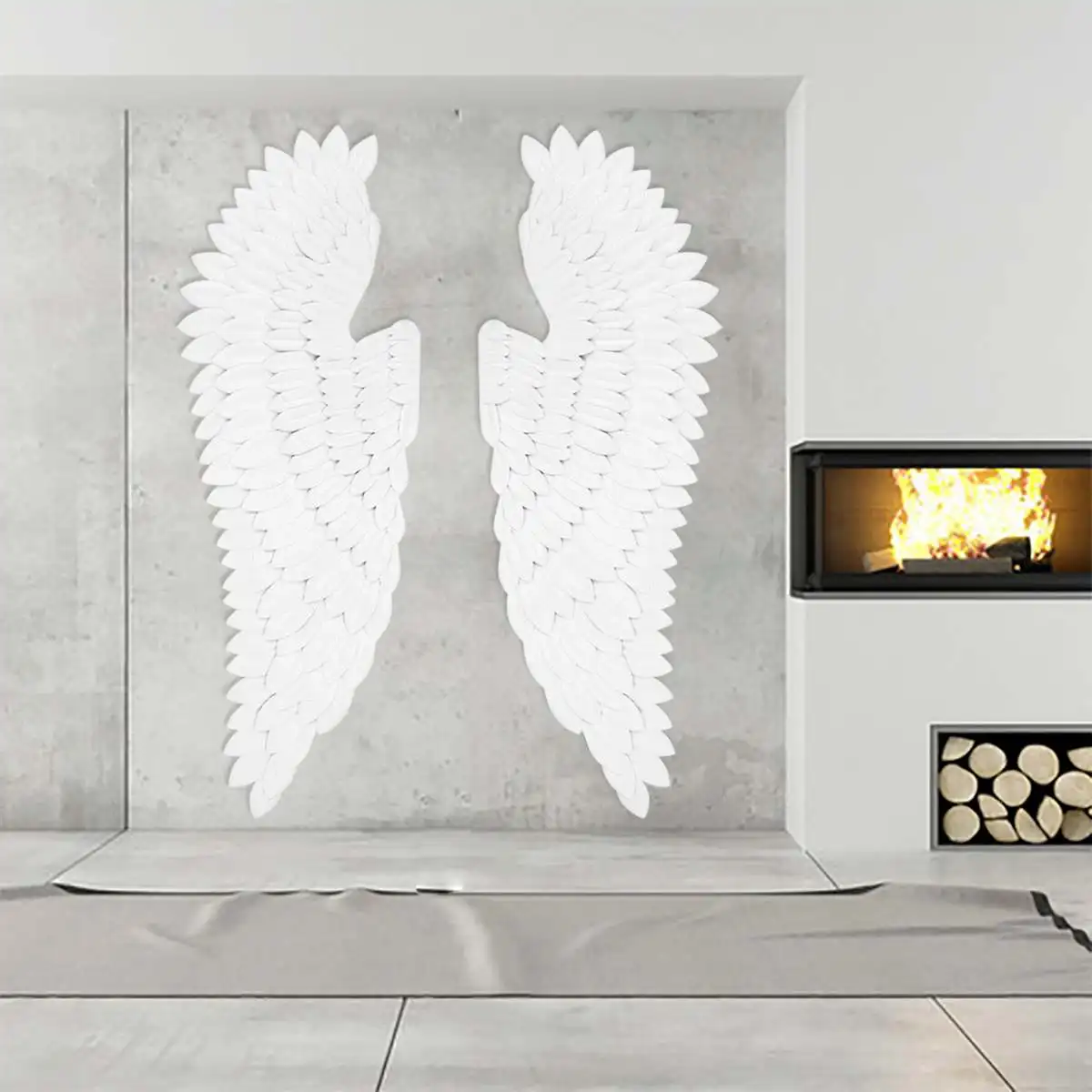 

Wall Decoration Angel Wings Retro Metal wings Bar Coffee Shop Wall Decoration Home Bedroom Living room decor Christmas Industry