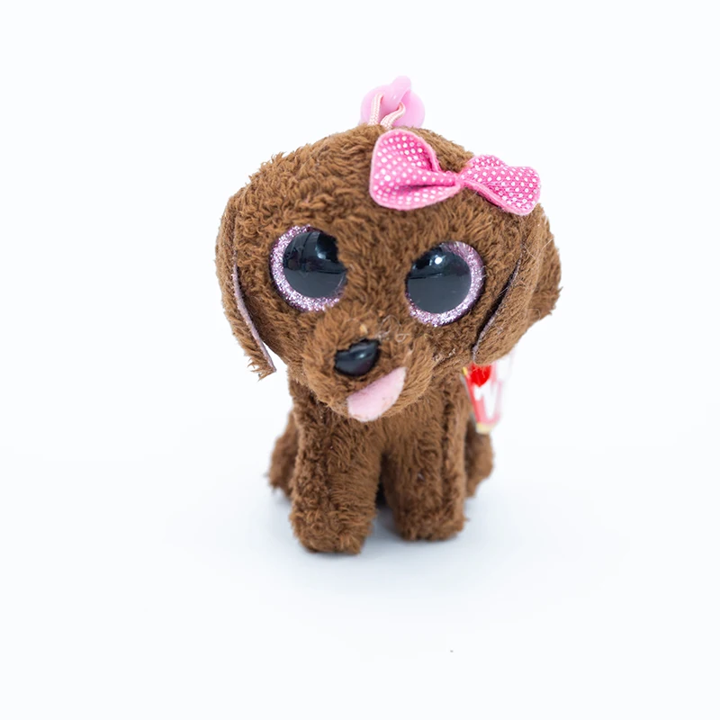 

New Ty Beanie Boos Big Eyes 4 inch 10 cm Brown puppy Plush Dolls Collectible Stuffed Toy boy girl Child Birthday Gift