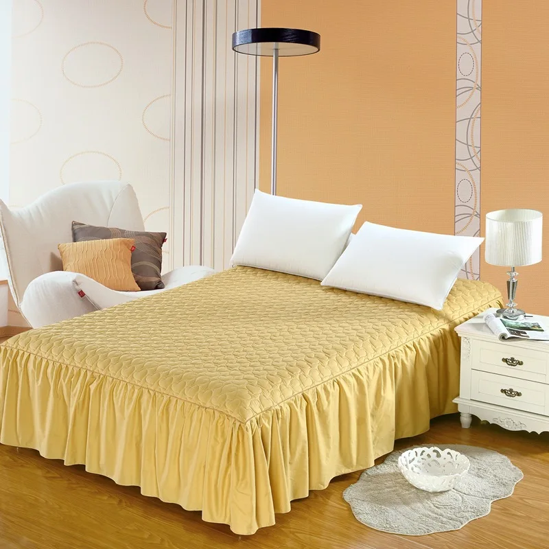 Кровать юбка тип кровать крышка один кусок хлопок толстая пылезащитная для