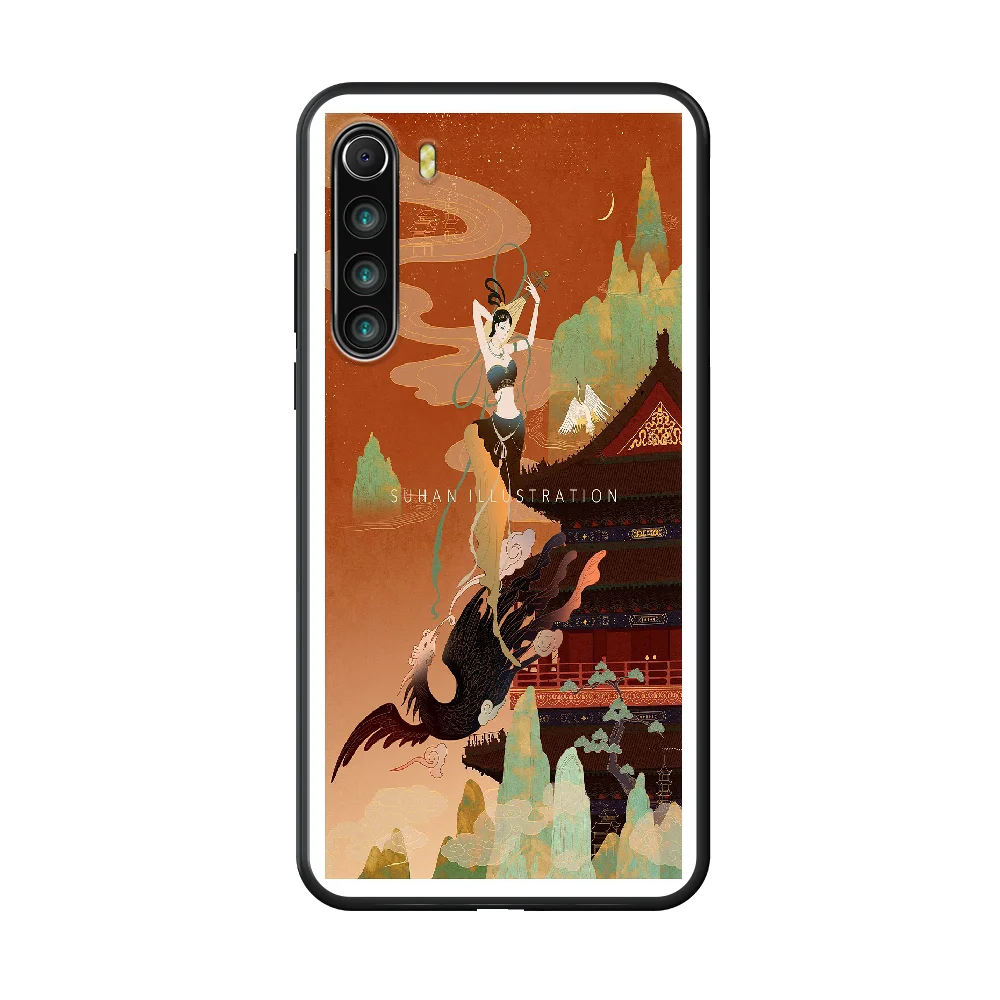 

Element Diagram Phone case For Xiaomi Redmi Note 8T 8 9 7 7A 8 8A 4 5 9S Pro black shell trend funda soft bumper painting back