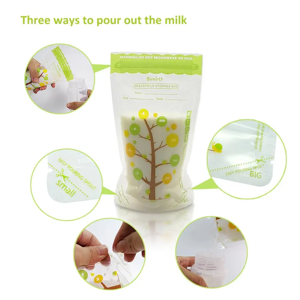 

Milk Freezer Bags Baby Breast Milk Storage Bags Baby Food Storage Baby Breastmilk Feeding Safe Breast Milk Bags
