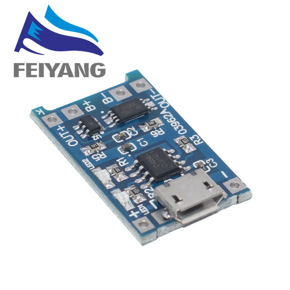 18650 MICRO 100 шт. Micro USB 5V 1A 18650 TP4056 модуль зарядного устройства литиевой батареи зарядная плата с защитой двойные функции 1A li-ion - Цвет: 18650 MICRO